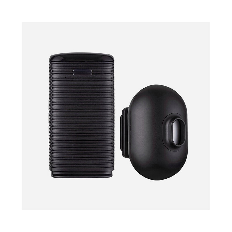 (Black) Wireless Driveway Security Alarm Waterproof PIR Motion Detector Garage Welcome Burglar for Alarm Secure System
