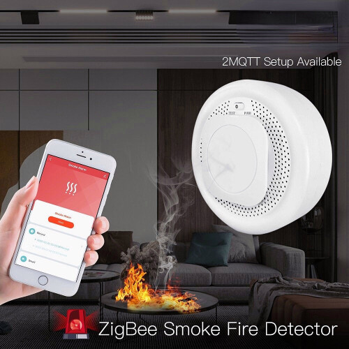 Smart Home Wireless Smoke Sensor App Remote Control Photoelectric Smoke Fire Detection Alarm 2