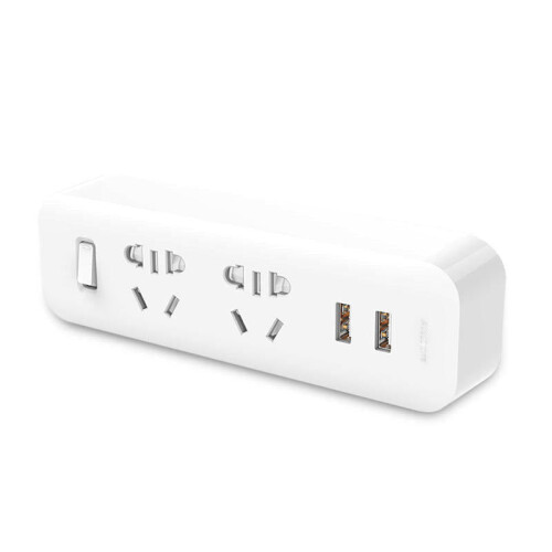 Power Strip Converter Socket Portable Plug Adapter with 2 USB Quick Charge 1