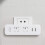 Power Strip Converter Socket Portable Plug Adapter with 2 USB Quick Charge 4