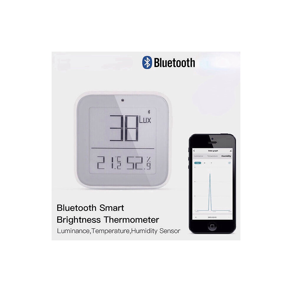 (Bluetooth) Smart Bluetooth Mesh Brightness Thermometer Light Temperature Humidity Detector Tuya Smart App Alexa Control