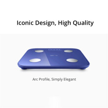 (Blue) Body Fat Scale Smart Bluetooth 5.0 LED Digital Display Balance Test Weight Scale