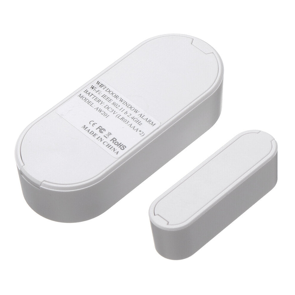 Smart Wifi Door Sensor Window Sensor Door Open/Closed Detectors Wifi Home Alarm Compatible With Alexa Google Home Tuya App 6112211894553