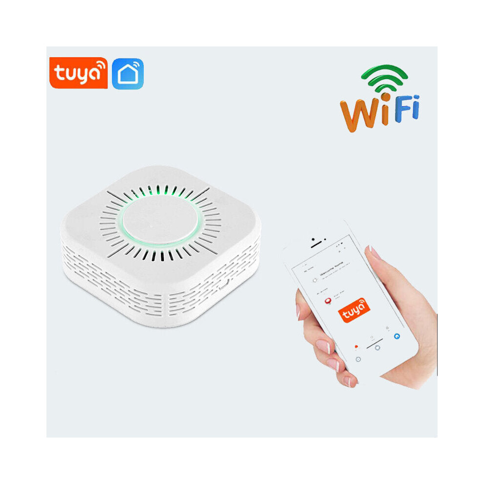 WiFi Smoke Detector Fire Protection Portable Smoke Detector Home Safe Security Smoke Alarm Sensor TUYA APP Smart Home