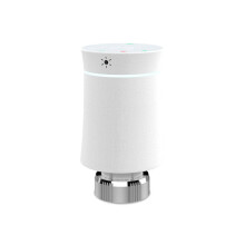 (White) Thermostat Radiator Actuator Valve Smart Programmable TRV Temperature Controller Work with Alexa Voice Control