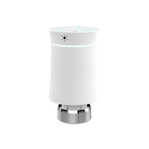 (White) Thermostat Radiator Actuator Valve Smart Programmable TRV Temperature Controller Work with Alexa Voice Control