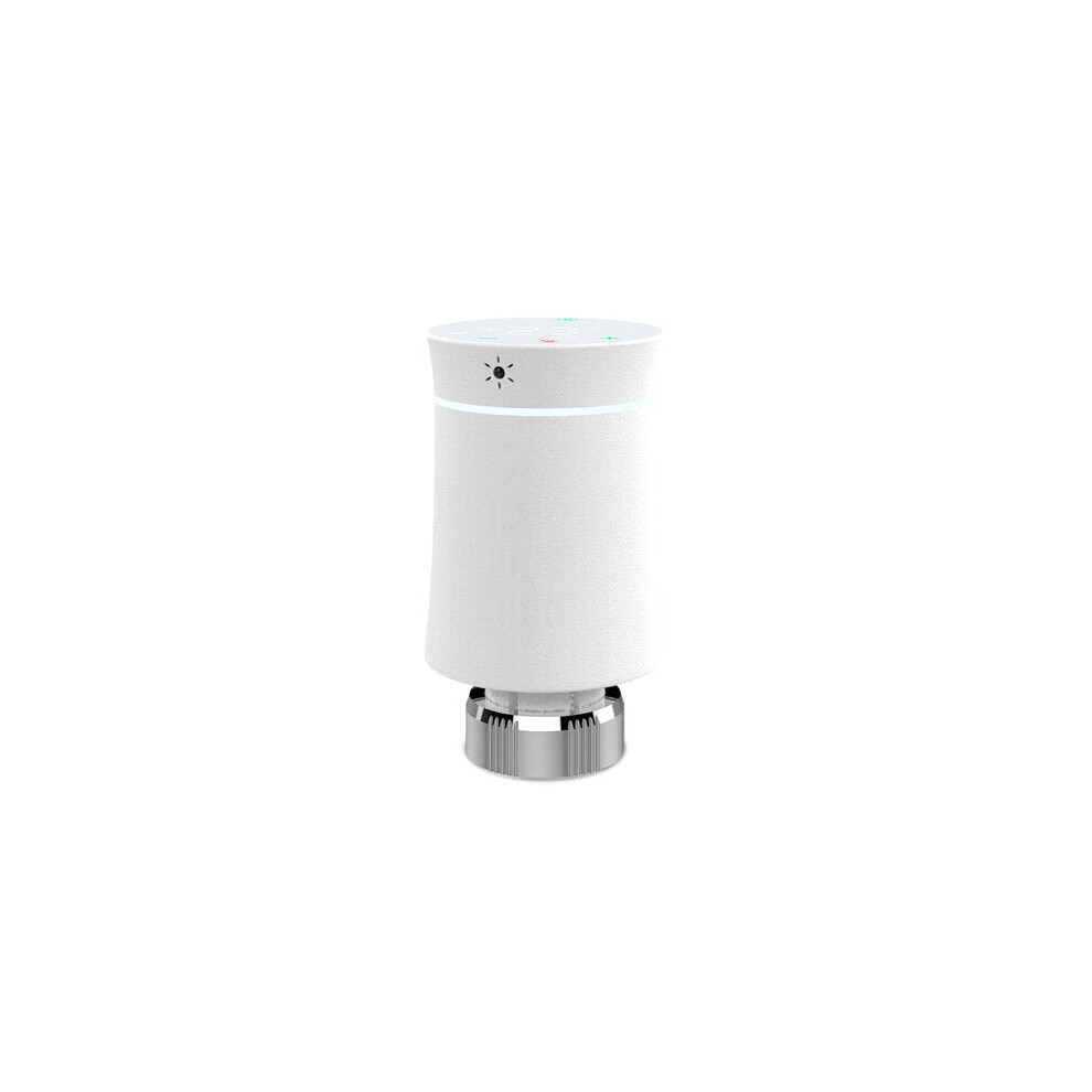 (White) Thermostat Radiator Actuator Valve Smart Programmable TRV Temperature Controller Work with Alexa Voice Control