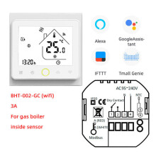 (GCLWWifi-White) Wifi Smart Thermostat 3A Temperature Controller APP Remote Control for Water/Gas Boiler Work With Alexa Google Home