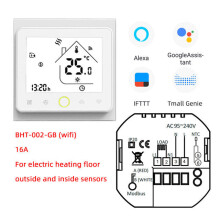 (GBLWWifi-White) Wifi Smart Thermostat 3A Temperature Controller APP Remote Control for Water/Gas Boiler Work With Alexa Google Home
