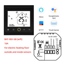(GBLWWifi-Black) Wifi Smart Thermostat 3A Temperature Controller APP Remote Control for Water/Gas Boiler Work With Alexa Google Home