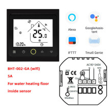 (GALWWifi-Black) Wifi Smart Thermostat 3A Temperature Controller APP Remote Control for Water/Gas Boiler Work With Alexa Google Home