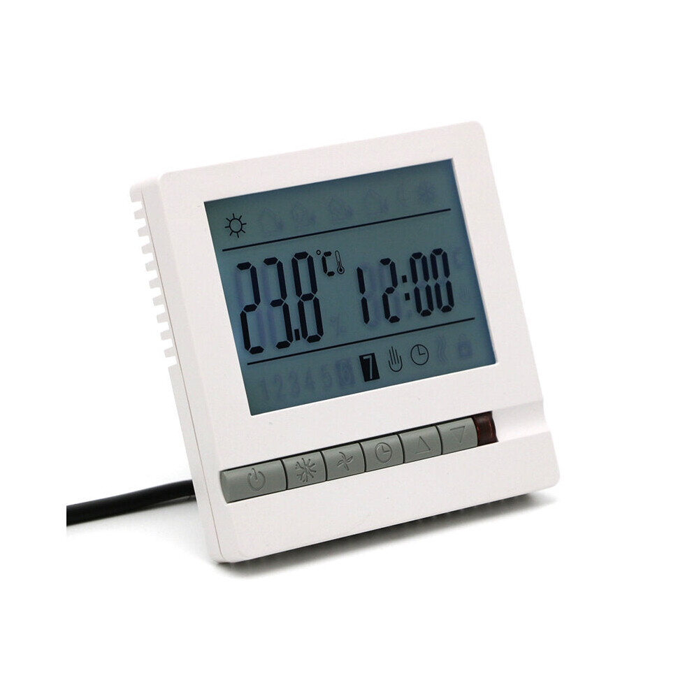 (16A) Thermostat 25A LCD Display Temperature Controller Programmable Room Thermostat