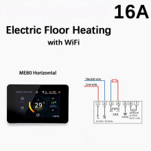 (Electric Heating) WiFi Smart 4.3" LCD Touch Color Screen Thermostat Heating Temperature Controller Works with Alexa Google Home