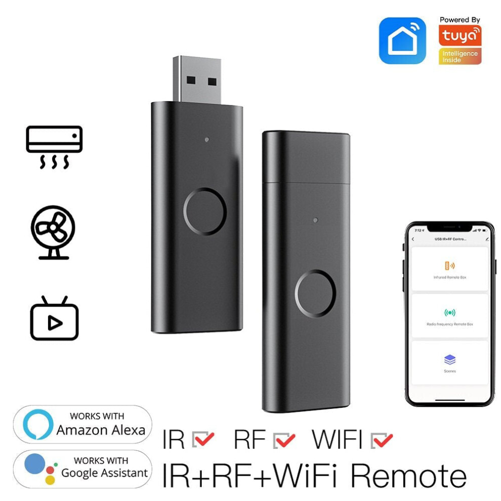 Smart Infrared Wifi Remote Controller Wireless Usb Ir+Rf Controller For Tv Fan Smart Home With Alexa Google 6112211890852