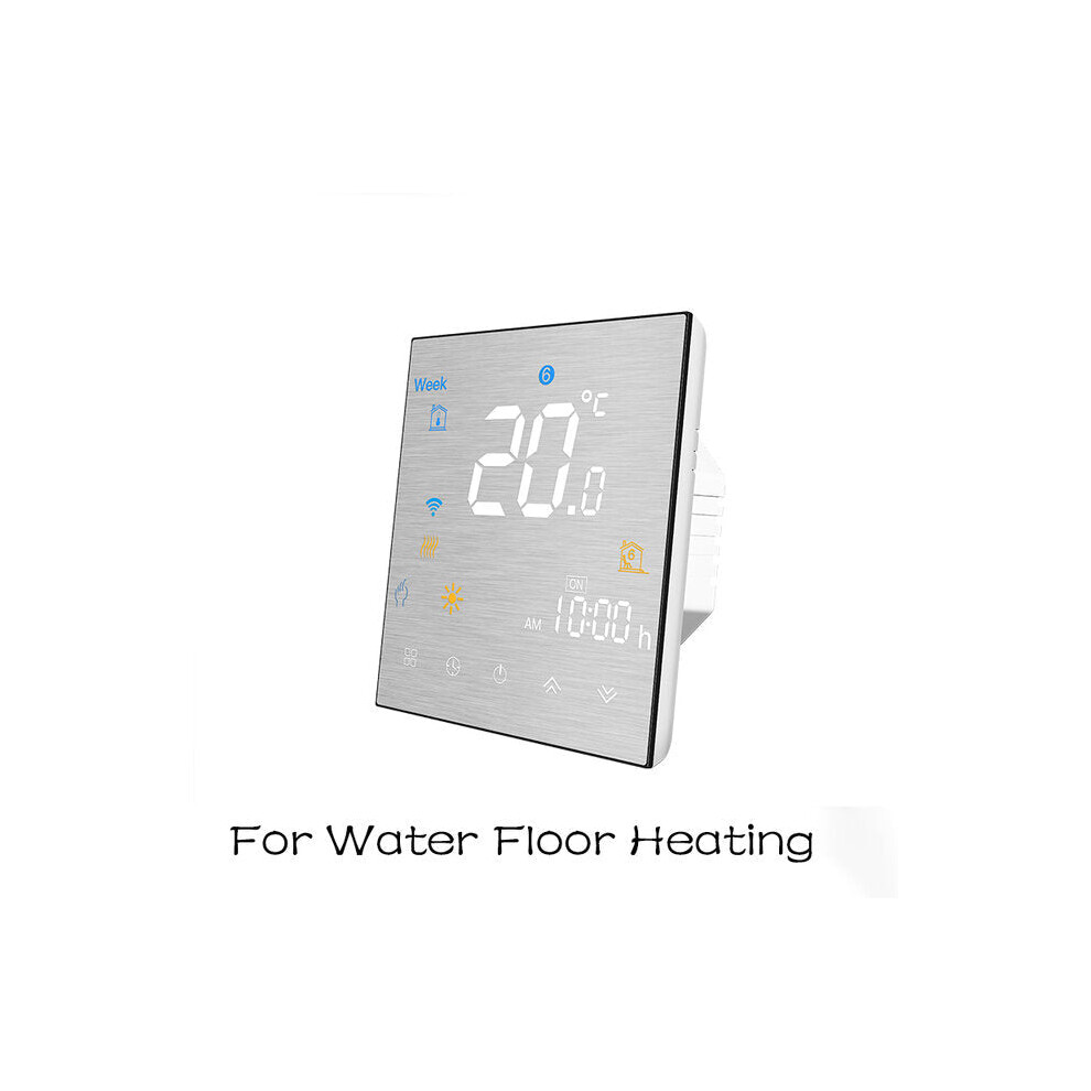 (BHT-3000-GALW) Smart Thermostat Temperature Controller Water/Electric Floor Heating Water/Gas Boiler Brushed Panel 2MQTT Alexa Google Smart Life