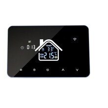 (WiFi Version) WiFi Smart LCD Display Touch Screen Thermostat for Electric Floor Heating Water Heating Temperature Remote Controller