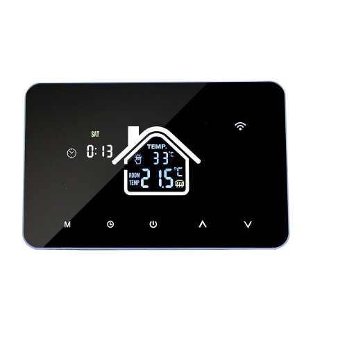 (WiFi Version) WiFi Smart LCD Display Touch Screen Thermostat for Electric Floor Heating Water Heating Temperature Remote Controller 1