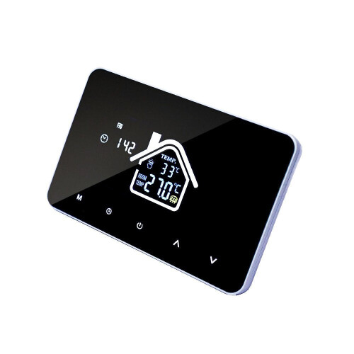 (WiFi Version) WiFi Smart LCD Display Touch Screen Thermostat for Electric Floor Heating Water Heating Temperature Remote Controller 2
