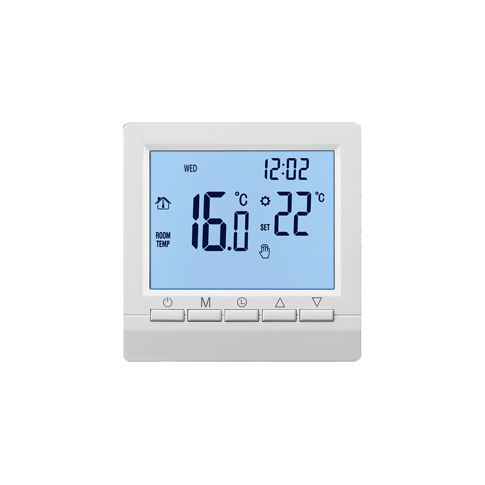 (light blue) Smart Thermostat 7 Day Programmable Heating Controller For Gas Boiler