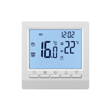 (Dark Blue) Smart Thermostat 7 Day Programmable Heating Controller For Gas Boiler