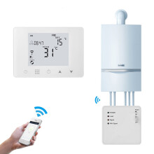 (HY09-GBWRW) WiFi Smart LCD 5A Wall-Hung Gas Boiler Water Electric Underfloor Heating Temperature Controller Digital Weekly Programmable Thermostat Wall Mounted