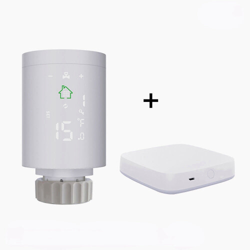 (Gateway+3pcs  Controller) Smart Radiator Actuator Programmable Thermostatic Radiator Valve Temperature Controller Voice Control via Alexa 2