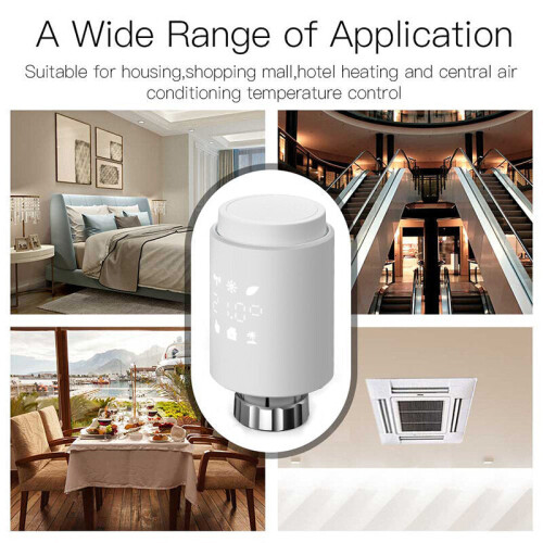 Smart Radiator Actuator Valve Thermostat Programmable Temperature Controller Voice Control Alexa Tuya App 2