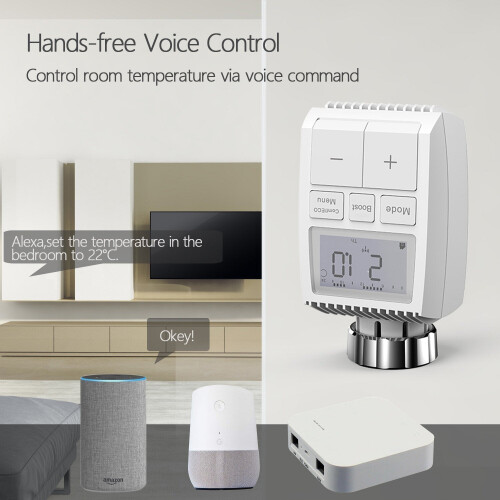 Smart Radiator Thermostat Smart Speaker Voice Control Thermostat 2