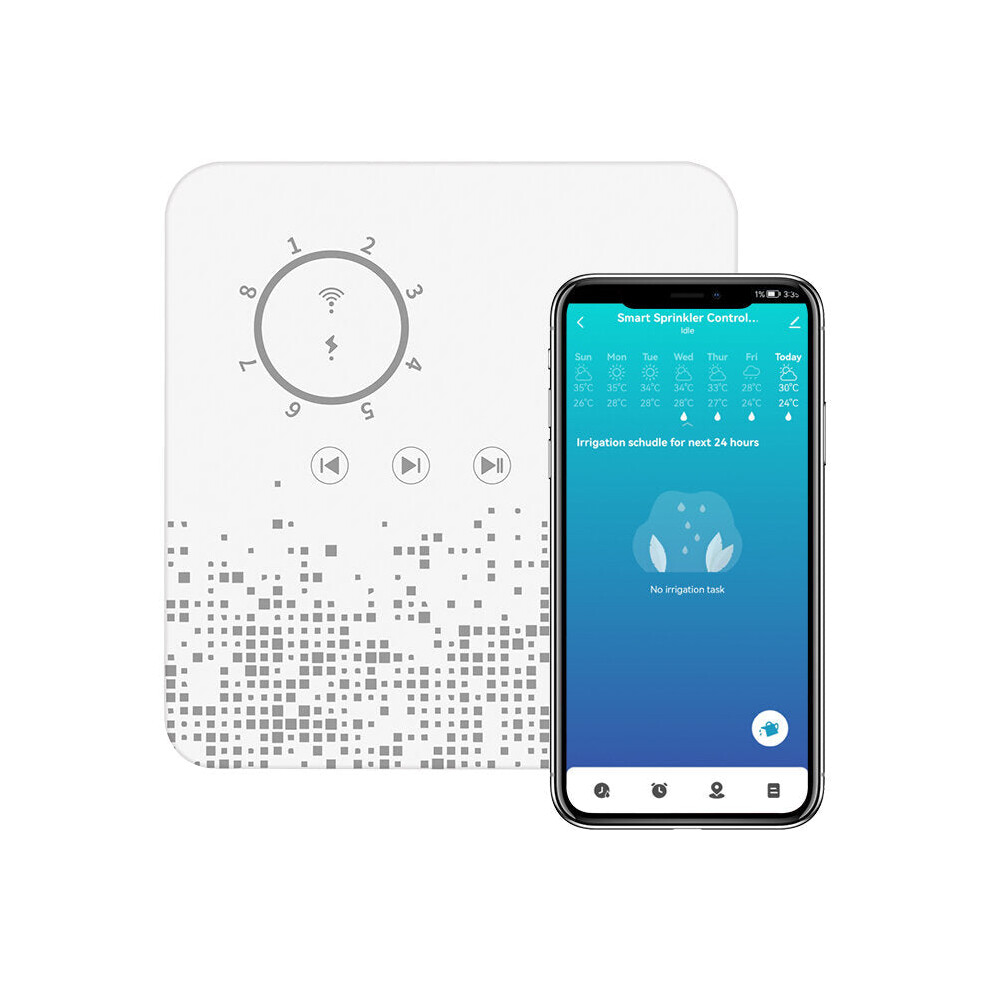 (EU Plug) Smart Wireless WiFi Sprinkler Controller Automatic Watering Sprinkler System Irrigation Controller for Garden Plants
