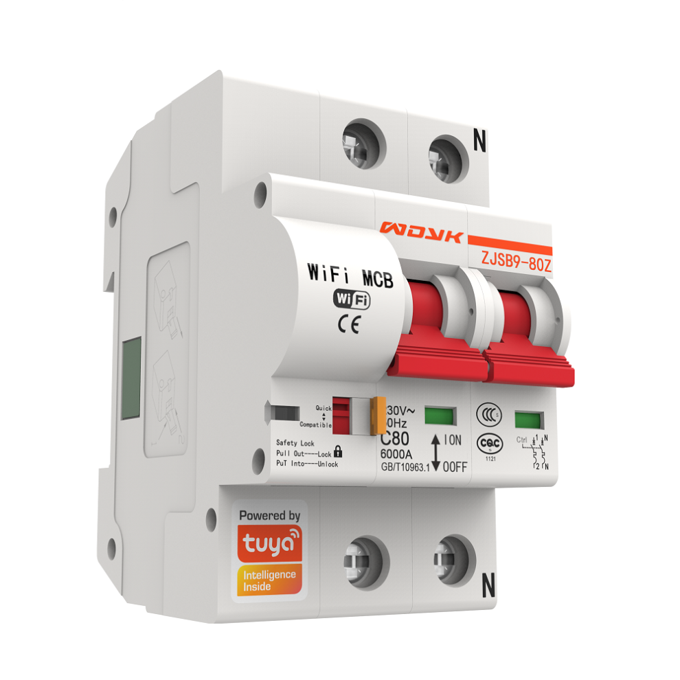 (10A) 2P Wifi Smart Circuit Breaker Overload Short-Circuit Protection Works With Alexa Google Home 6112212099308