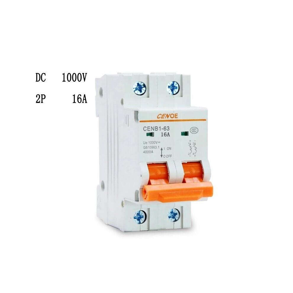 (16A) Solar Mini Circuit Breakers MCB Breakers with Short-circuit and Overload Protection Have1000V 10A 16A 25A 32A 40A 50A 63A