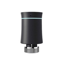 (Black) Thermostat Radiator Actuator Valve Smart Programmable TRV Temperature Controller Alexa Voice Control