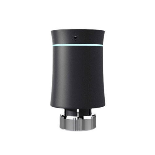 (3Pcs-Black) Thermostat Radiator Actuator Valve Smart Programmable TRV Temperature Controller Alexa Voice Control