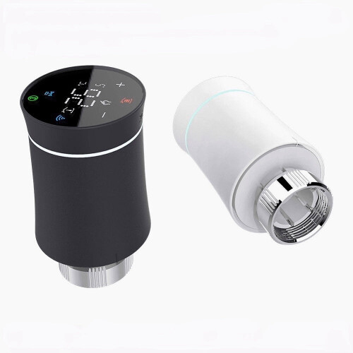 (3pcs White) Thermostat Radiator Actuator Valve Smart Programmable TRV Temperature Controller Alexa Voice Control 1
