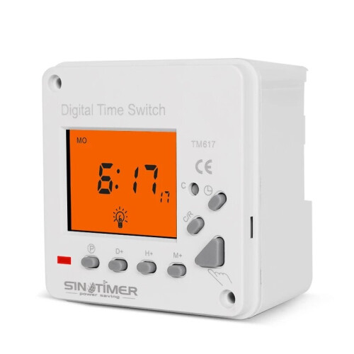 LCD Digital Display 7 Day Weekly Programmable 110V Timer Switch Time Relay Clock Controller with Backlight 1