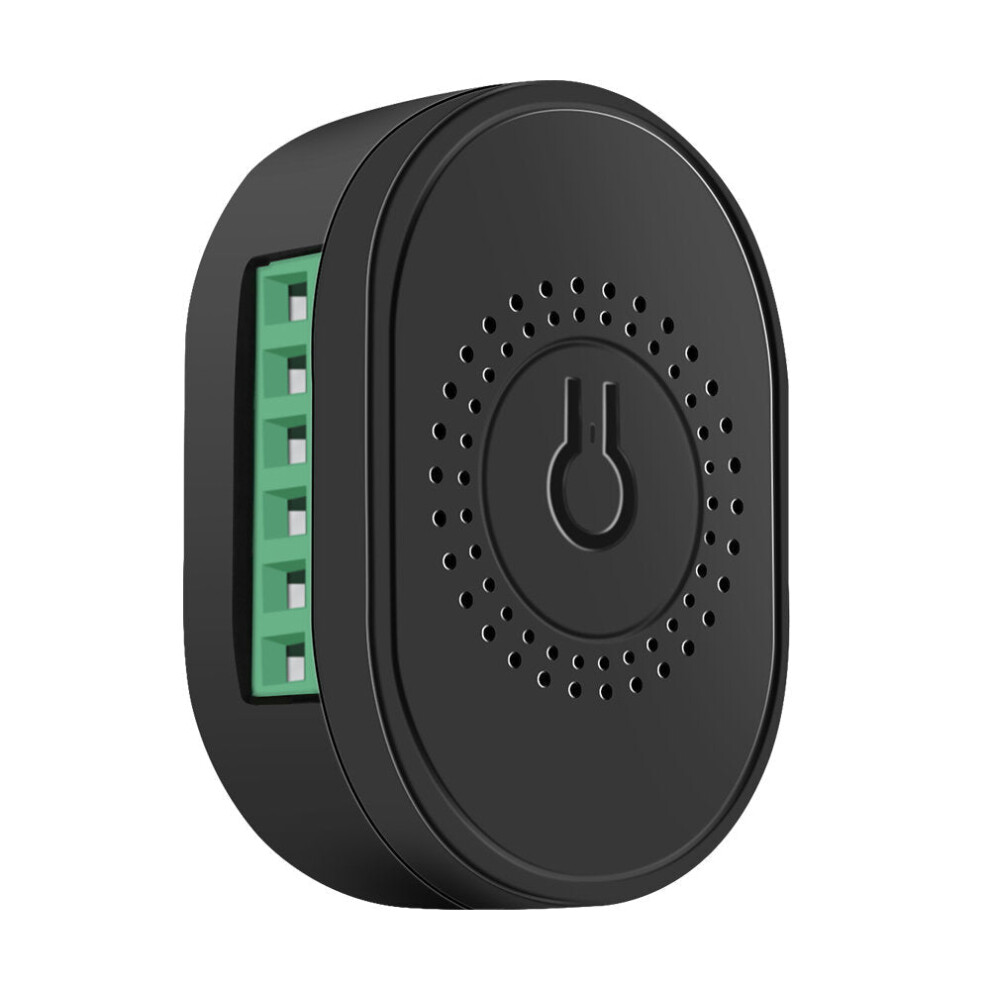 (Black) 16A Smart Light Switch Module No Neutral Wire And Neutral Wire Universal Mini Breakers 2 Way Control Smart Home Switch Works With Alexa Google Home