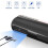 (Black) Wireless USB Desk Bluetooth Speaker Soundbar with Dual Alarm Clock FM Function Temperature Display for PC TV Computer Home 5