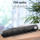 (Black) Wireless USB Desk Bluetooth Speaker Soundbar with Dual Alarm Clock FM Function Temperature Display for PC TV Computer Home 8
