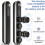 (Black) Wireless USB Desk Bluetooth Speaker Soundbar with Dual Alarm Clock FM Function Temperature Display for PC TV Computer Home 4