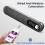 (Black) Wireless USB Desk Bluetooth Speaker Soundbar with Dual Alarm Clock FM Function Temperature Display for PC TV Computer Home 3