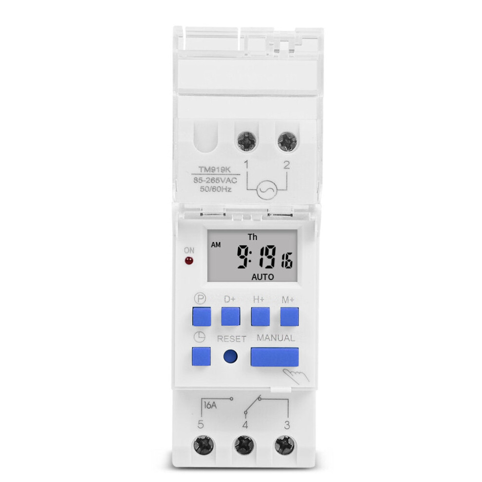 (K) Timer Switch Time Controller Automatic Cycle Timing Switch Output Replaceable Battery