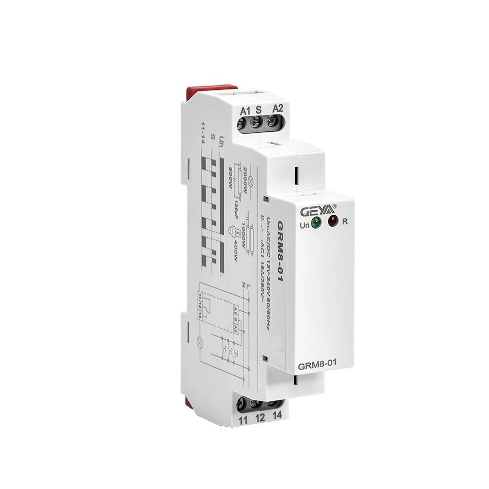 (AC230V 1 SPST) Din Rail 3 Phase SPDT Impluse Relay Electronic Step Relay Memory Latching Relay,16A AC 230V DC 12V 240V