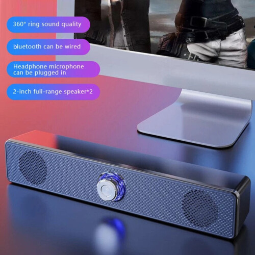 Wired Speaker Desktop Computer Speaker Bass Stereo Surround Subwoofer Speaker 2
