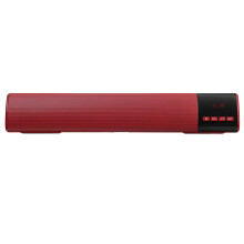 (Red) Wireless TV Bluetooth Sound Bar Home Theater Subwoofer Mini Soundbar Speaker 3D Sound Effects 360 Surround Sound