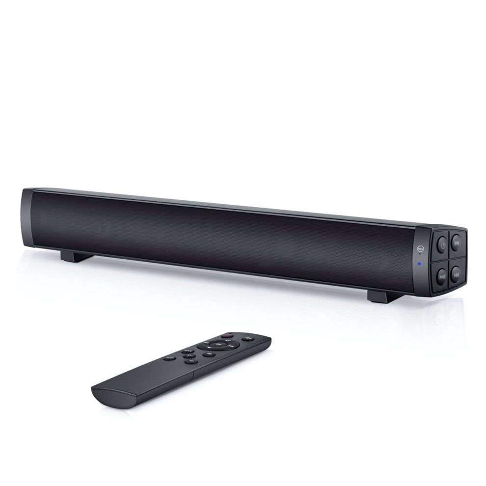 Bluetooth 5.0 Soundbar Wireless Speakers Hi-Fi 3D Stereo Support AUX/TF Card with HD Mic