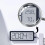 (White) LCD Digital Wall Clock with Temperature, Humidity, and Time Display - Battery Powered Desktop Clock 3