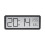 (White) LCD Digital Wall Clock with Temperature, Humidity, and Time Display - Battery Powered Desktop Clock 11