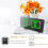 (White) LED Digital Alarm Clock with Mirror, USB Charging, Adjustable Brightness, 10 Music Options, and Memory Function 8