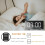 (White) LED Digital Alarm Clock with Mirror, USB Charging, Adjustable Brightness, 10 Music Options, and Memory Function 9