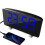 (White) LED Digital Alarm Clock with Mirror, USB Charging, Adjustable Brightness, 10 Music Options, and Memory Function 16